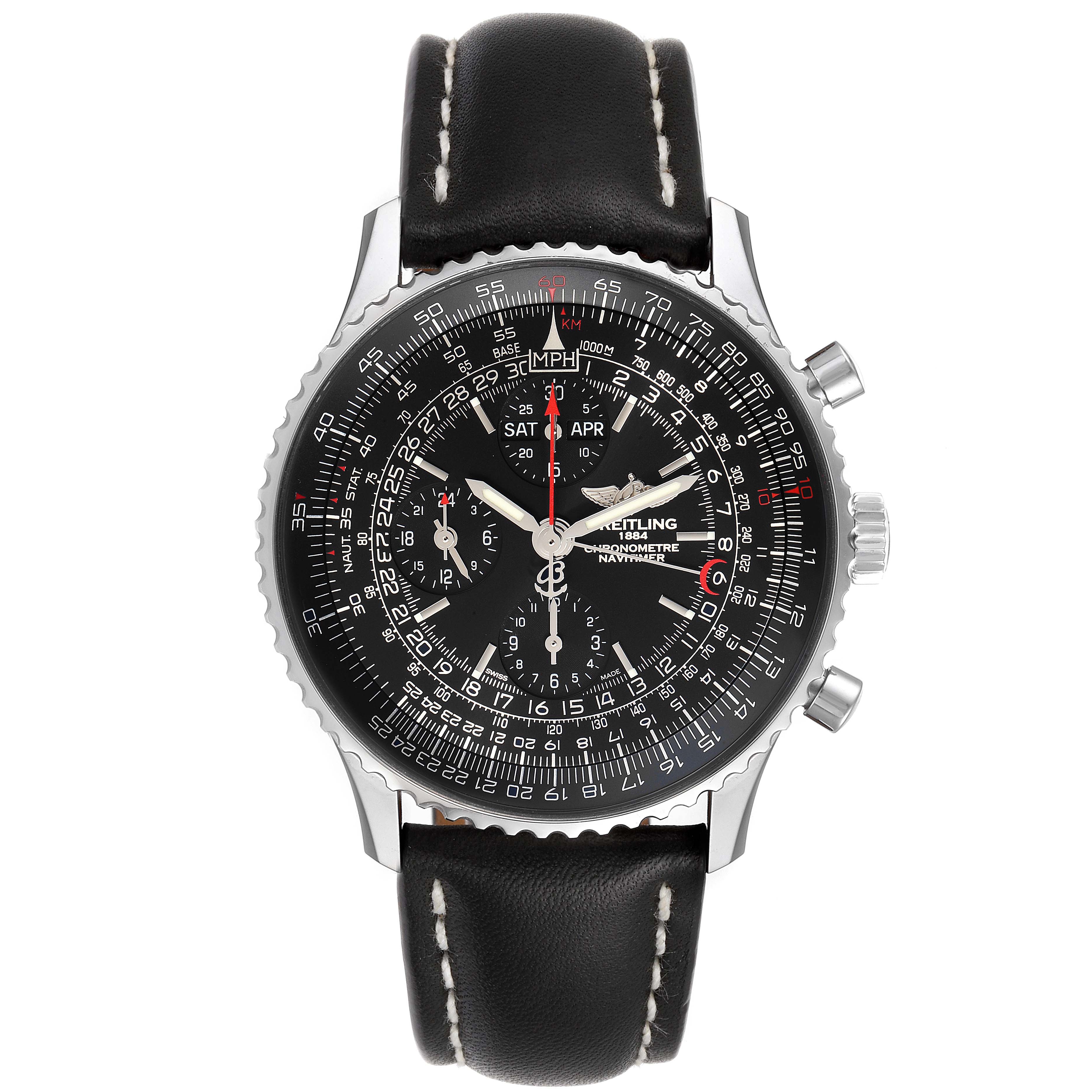 SOLD - 3/4/24 - Breitling Superocean 46mm Black Steel Yellow