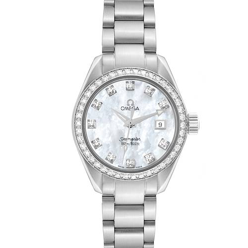 Photo of NOT FOR SALE Omega Seamaster Aqua Terra Mother of Pearl Diamond Steel Ladies Watch 2579.75.00 PARTIAL PAYMENT