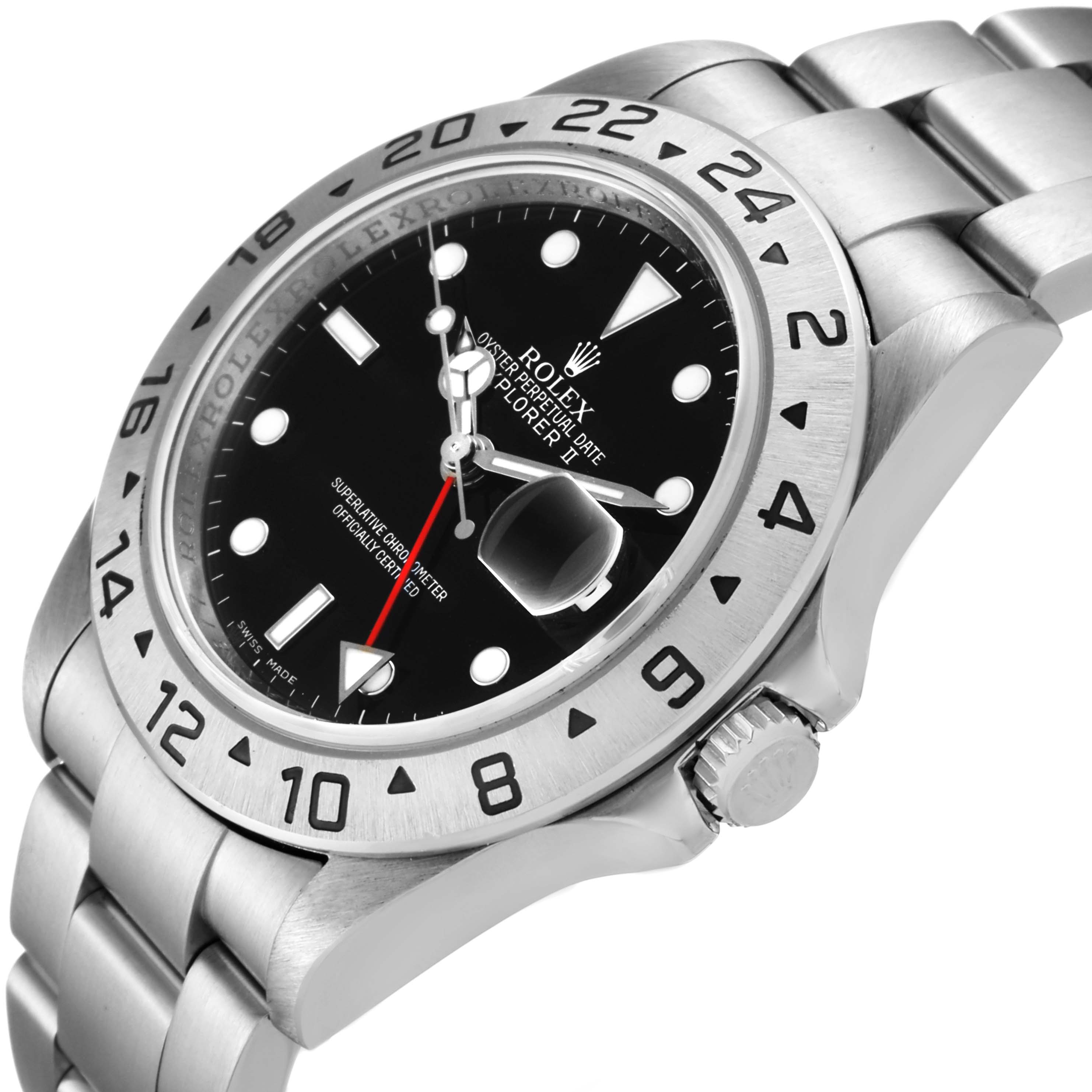 This image shows a close-up, angled view of the dial, bezel, and bracelet of the Rolex Explorer 16570 Men's Stainless Steel Black Dial 16570 Men's Stainless Steel Black Dial watch model.