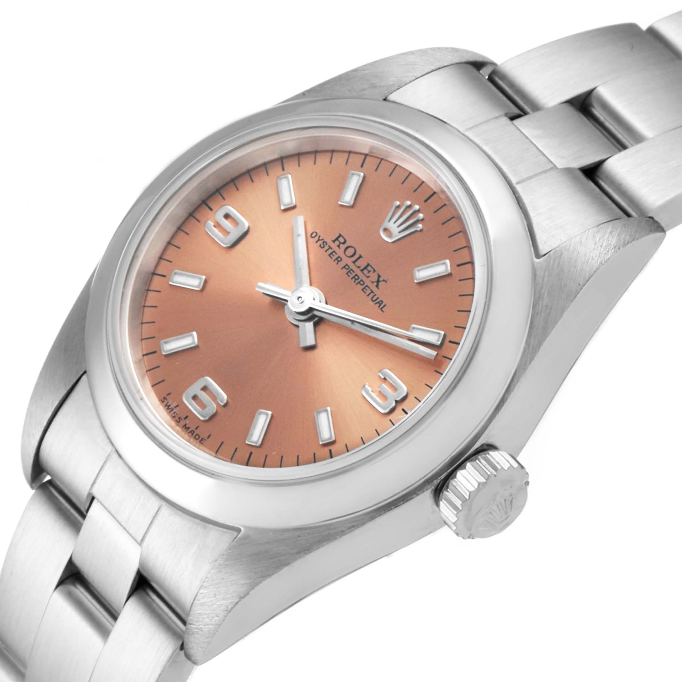 rolex oyster perpetual salmon dial