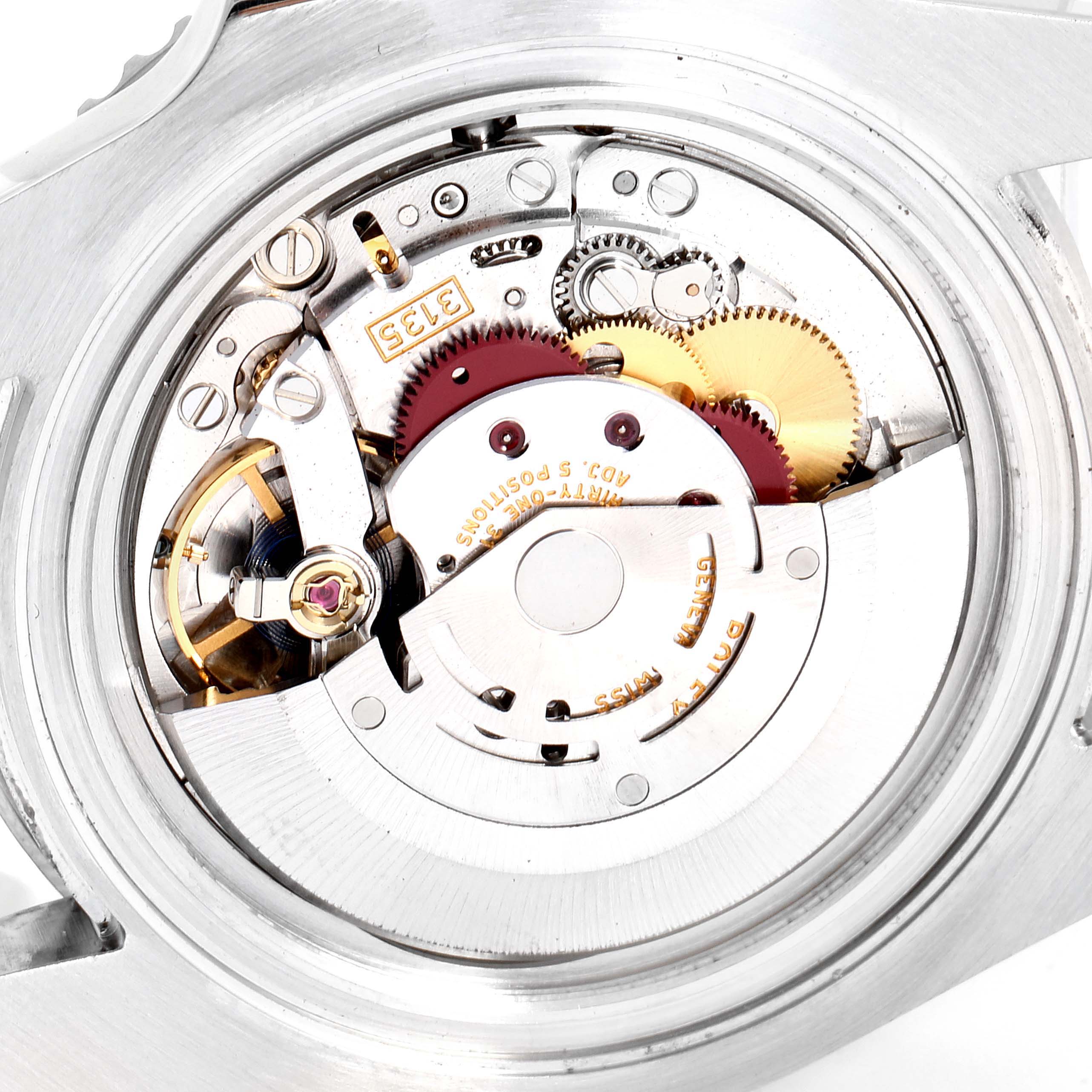 The image shows the internal mechanism and movement parts of a Rolex Submariner 116610 Men
s Stainless Steel Black Dial 116610 Men
s Stainless Steel Black Dial watch.