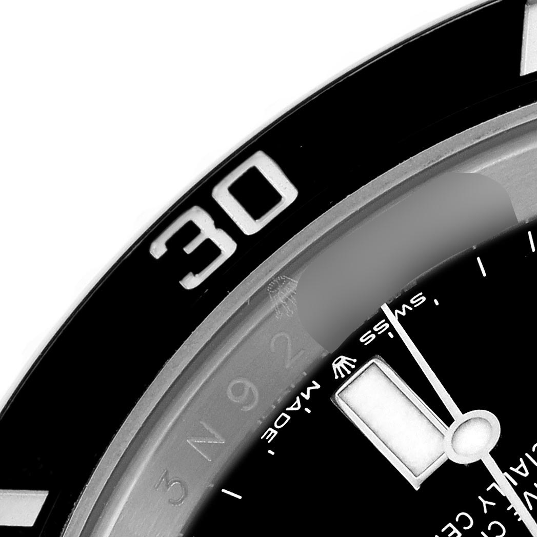 The close-up image shows part of the bezel and dial of the Rolex Submariner 126610 Men's Stainless Steel Black Dial 126610 Men's Stainless Steel Black Dial, focusing on the “30” marker.