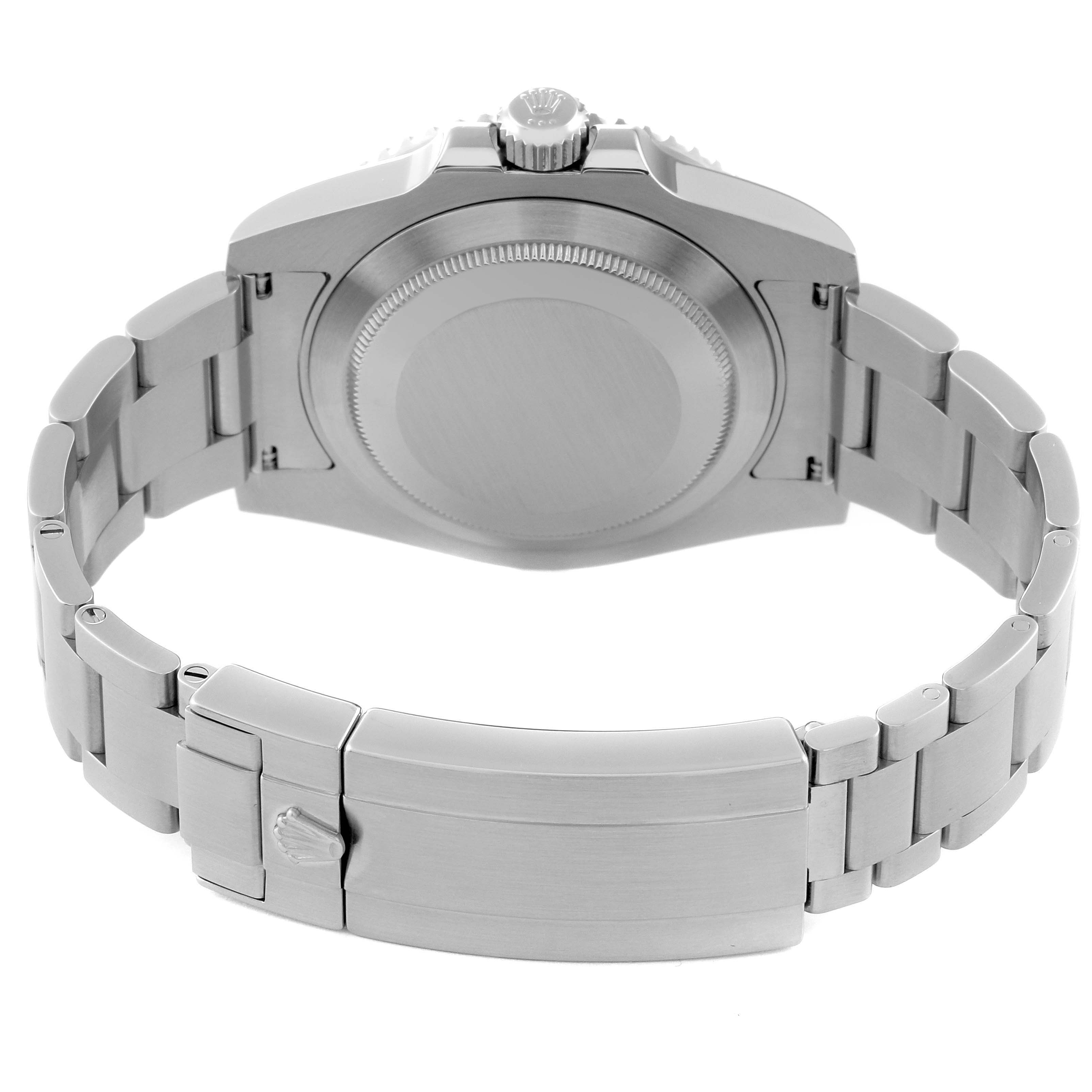 This image shows the back and bracelet clasp of the Rolex Submariner 116610 Men
s Stainless Steel Black Dial 116610 Men
s Stainless Steel Black Dial watch.