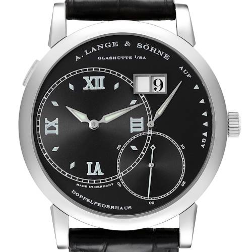Photo of A. Lange & Sohne Grand Lange 1 White Gold Black Dial Mens Watch 115.028