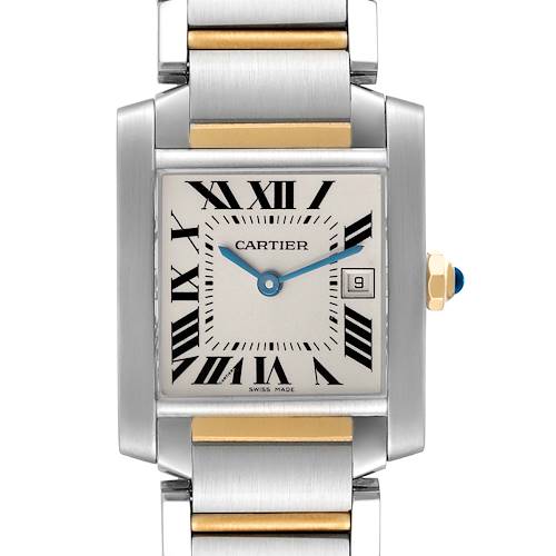 Photo of Cartier Tank Francaise Midsize Steel Yellow Gold Ladies Watch W51012Q4 Box Papers