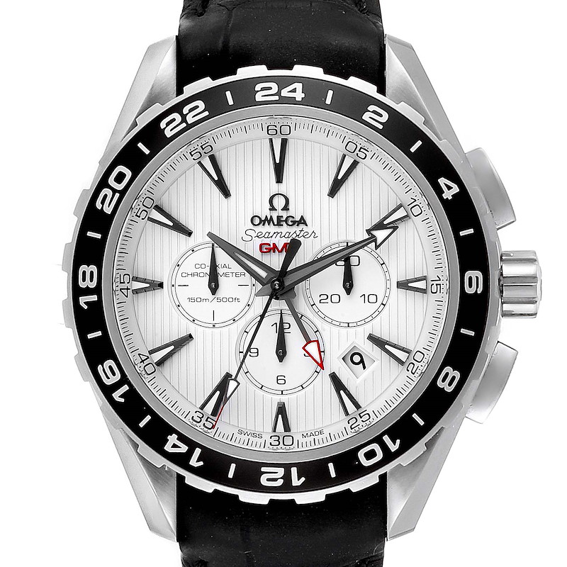 Omega Seamaster Aqua Terra GMT Mens Watch 231.10.44.52.04.001 Box Card SwissWatchExpo
