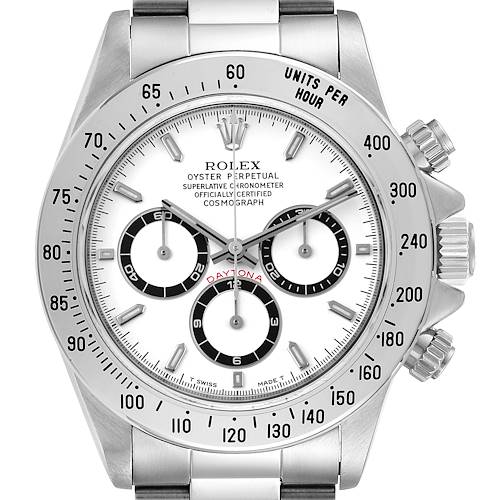 Photo of Rolex Cosmograph Daytona White Dial Zenith Movement Watch 16520