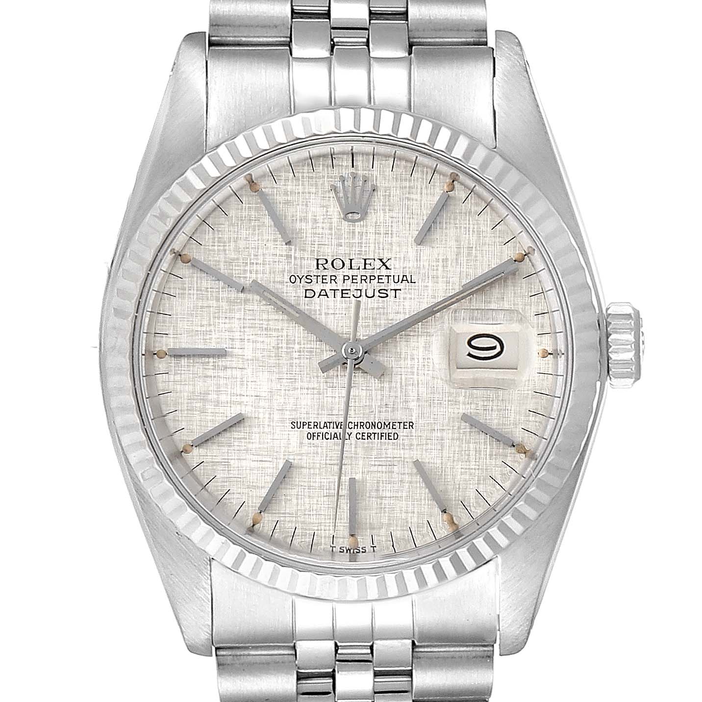 rolex datejust linen dial