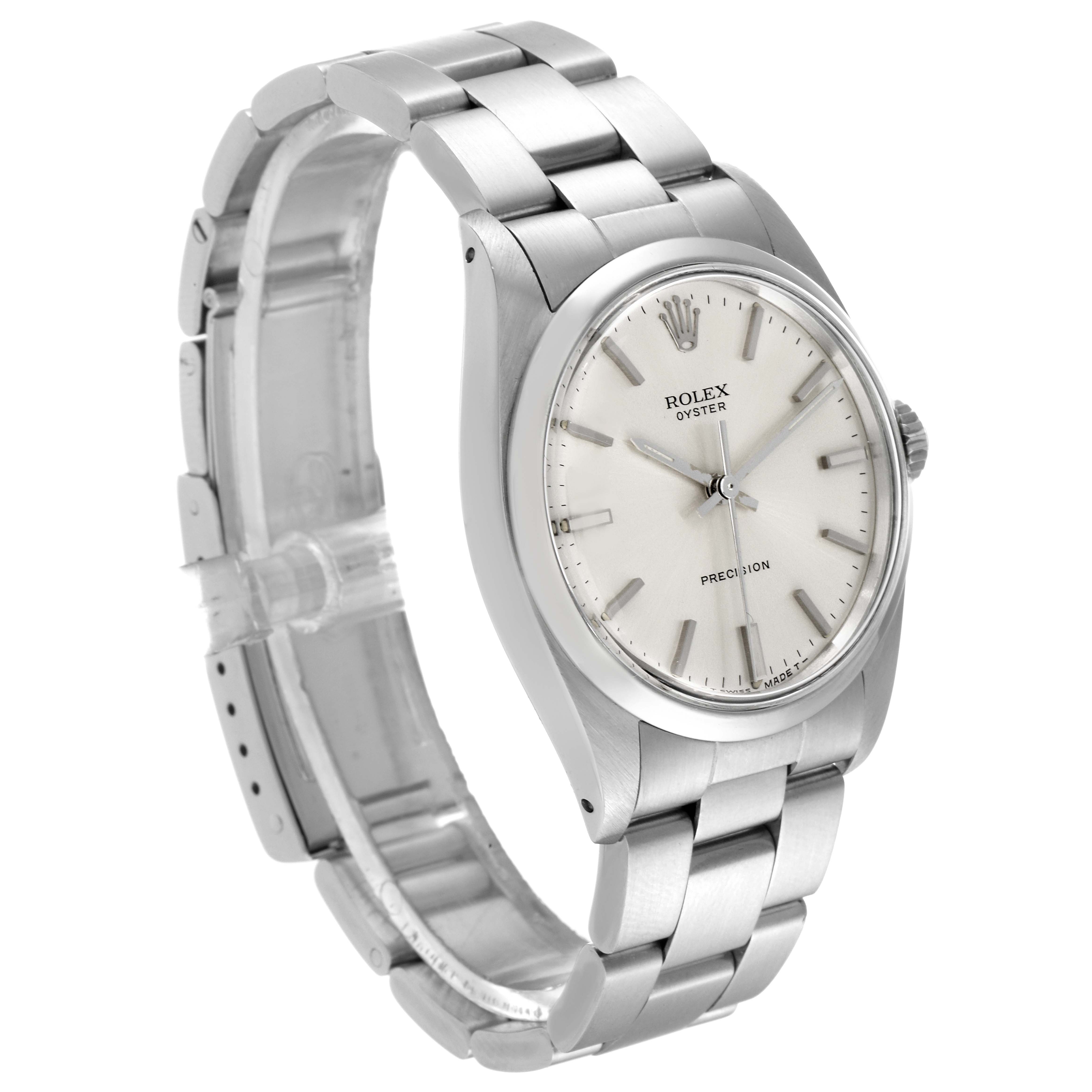 The Rolex Vintage Collection 6426 Men's Stainless Steel Silver Dial 6426 Men's Stainless Steel Silver Dial watch is shown at a slight angle, displaying the dial, bezel, case, and part of the bracelet.