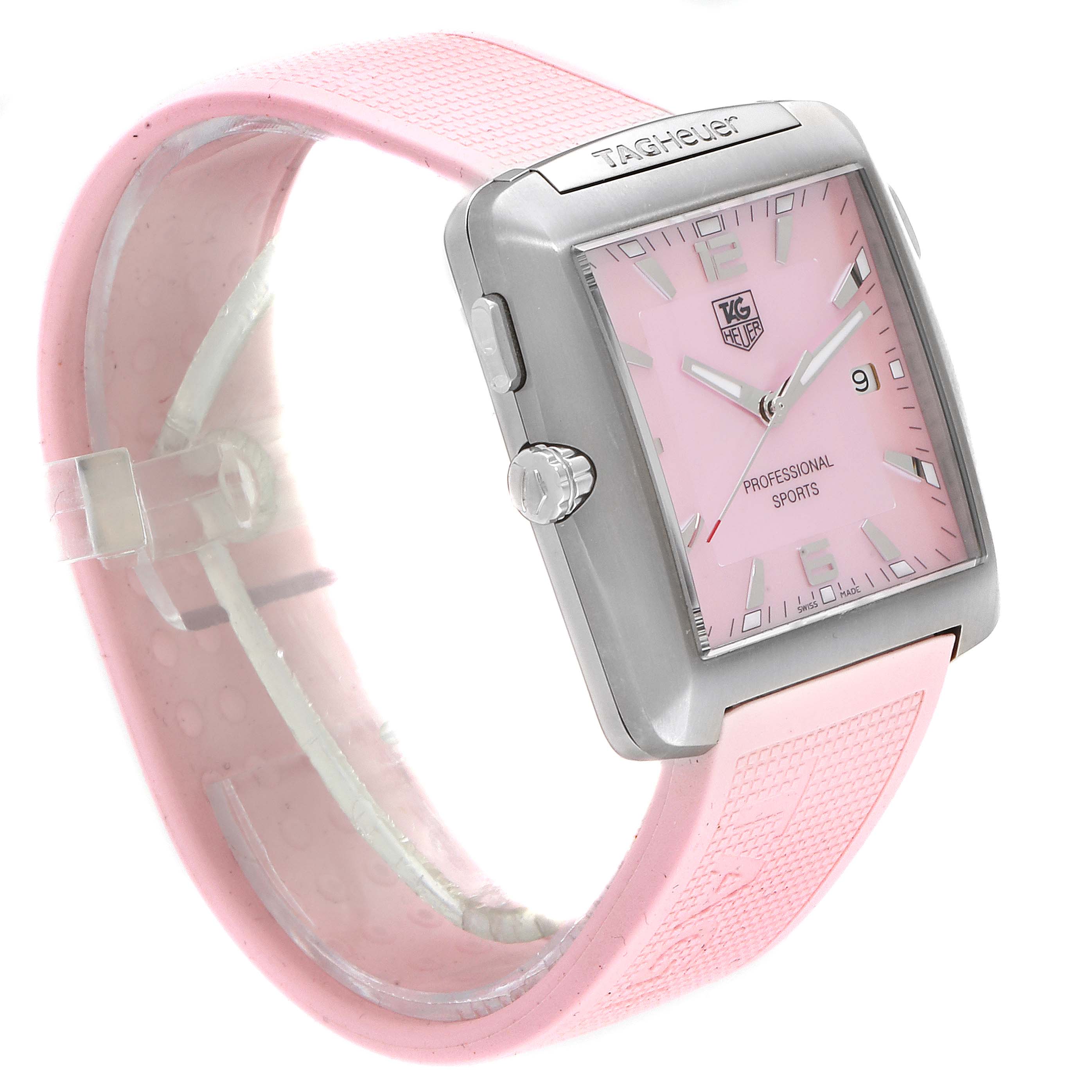 tag heuer pink mother of pearl watch