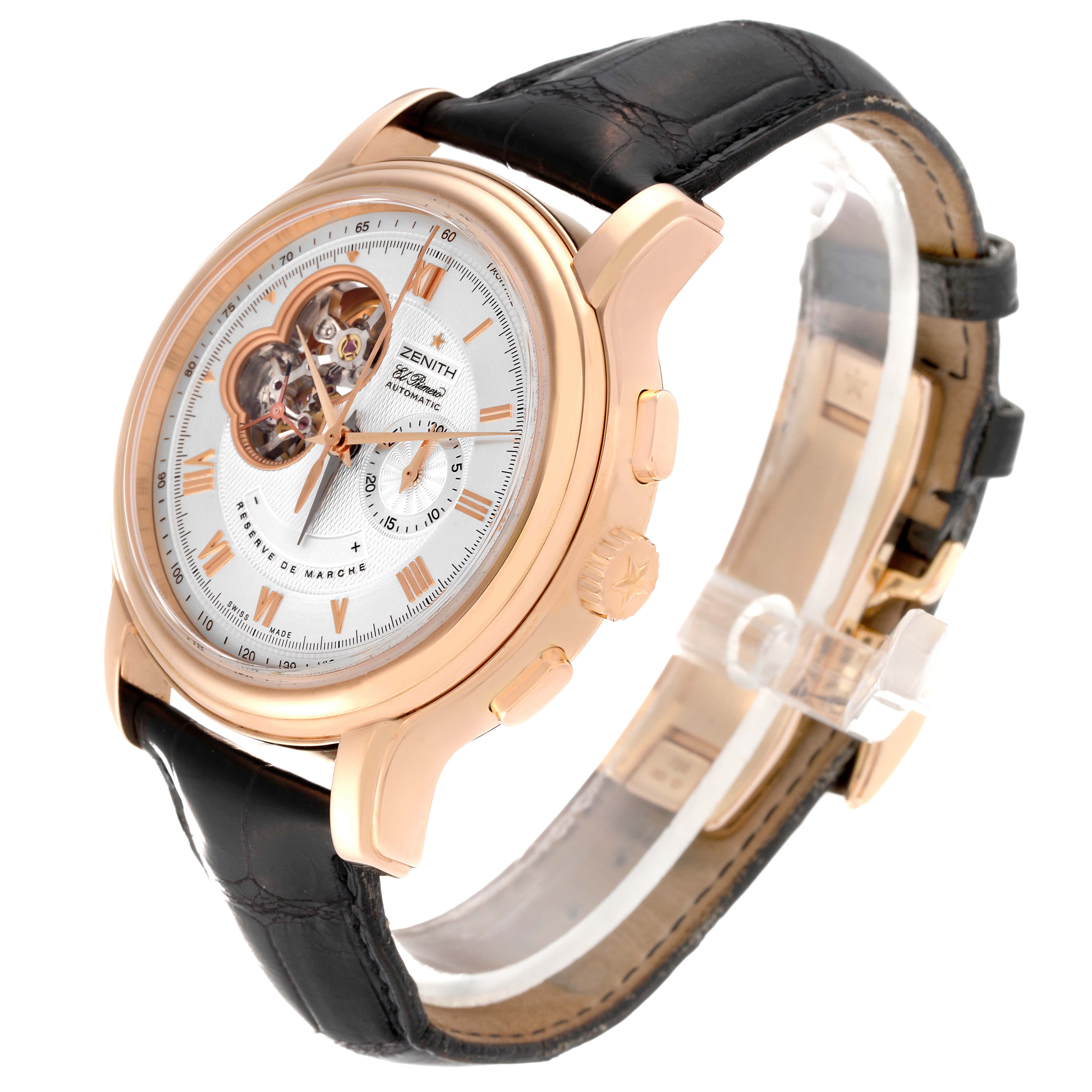 【中古】 Golden Classics Edition BarbaraJeanEnglish Zenith El Primero 18.0520.4021 18K Rose Gold Grande Class