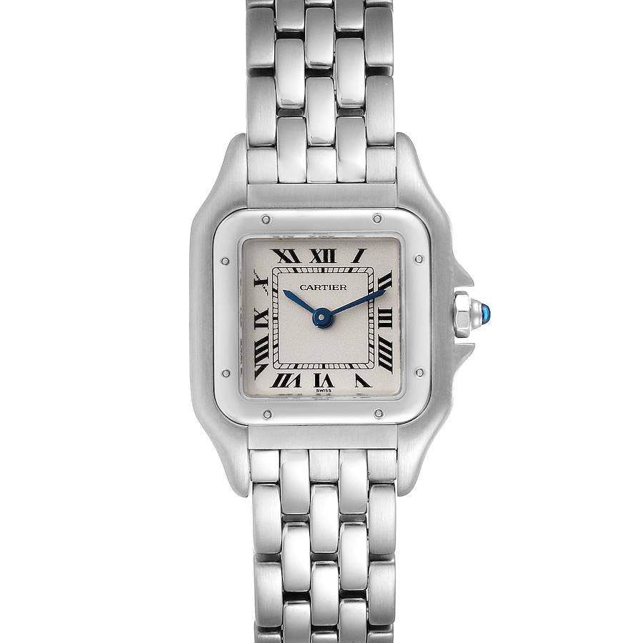 Cartier Panthere Ladies Small Stainless Steel Watch W25033P5 Service Papers SwissWatchExpo