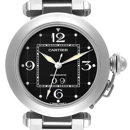 Photo of Cartier Pasha C Midsize Black Dial Automatic Ladies Watch W31053M7