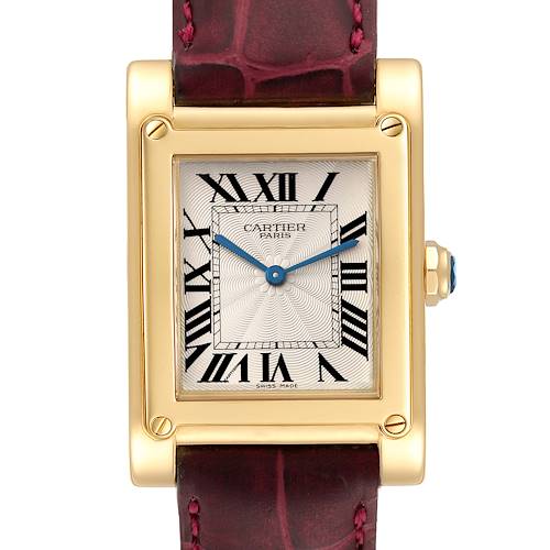 Photo of Cartier Tank a Vis Privee CPCP Collection Yellow Gold Mens Watch W1529451