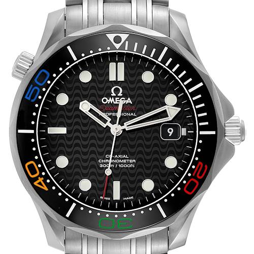 Photo of Omega Seamaster Olympic Rio 2016 Limited Edition Steel Mens Watch 522.30.41.20.01.001 Box Card