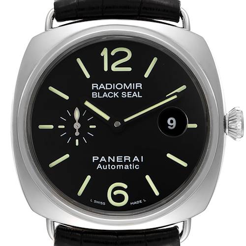 Photo of Panerai Radiomir Black Seal Automatic Steel Mens Watch PAM00287 Box Papers