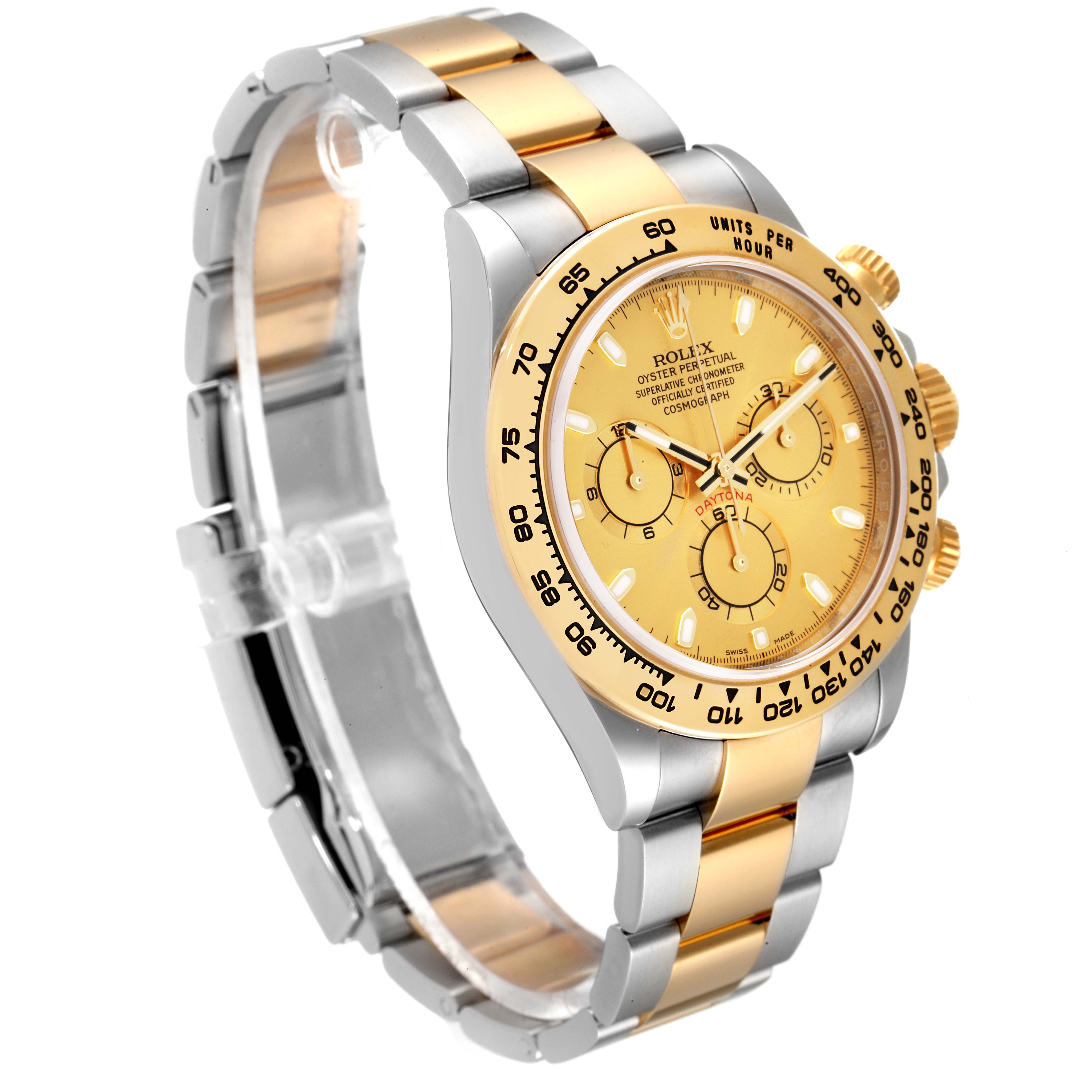 Rolex Daytona Champagne Dial Steel Yellow Gold Mens Watch 116503 Box ...