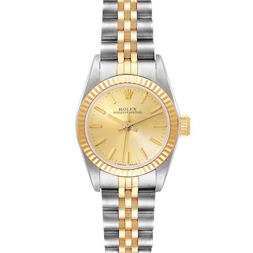 Photo of Rolex Oyster Perpetual Steel Yellow Gold Ladies Watch 67193 Papers
