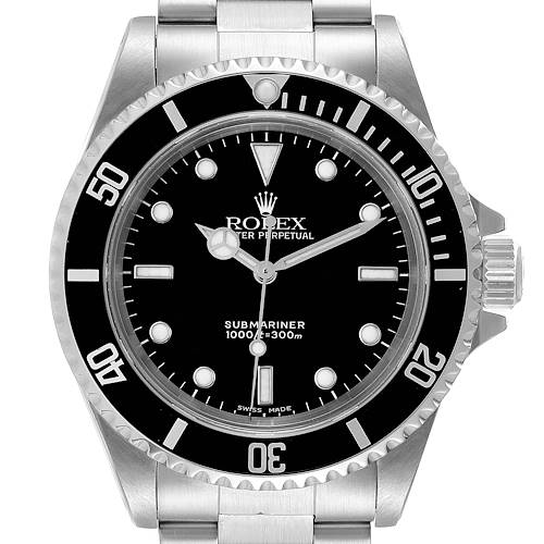 Photo of Rolex Submariner 40mm Non-Date 2 Liner Steel Mens Watch 14060 Box Papers