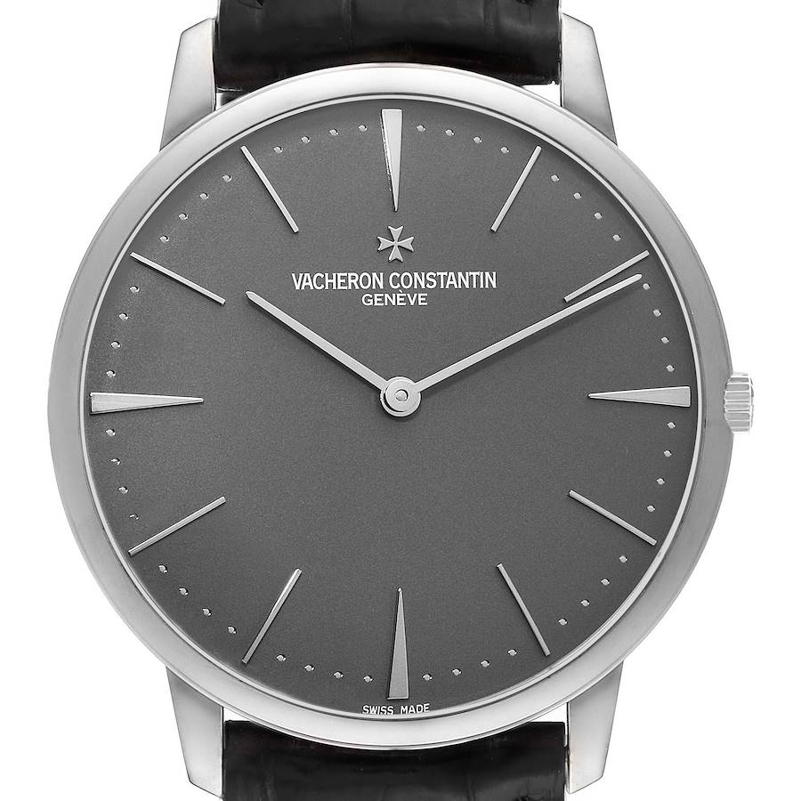 Vacheron Constantin Patrimony Grand Taille Platinum Mens Watch 81180 Papers SwissWatchExpo