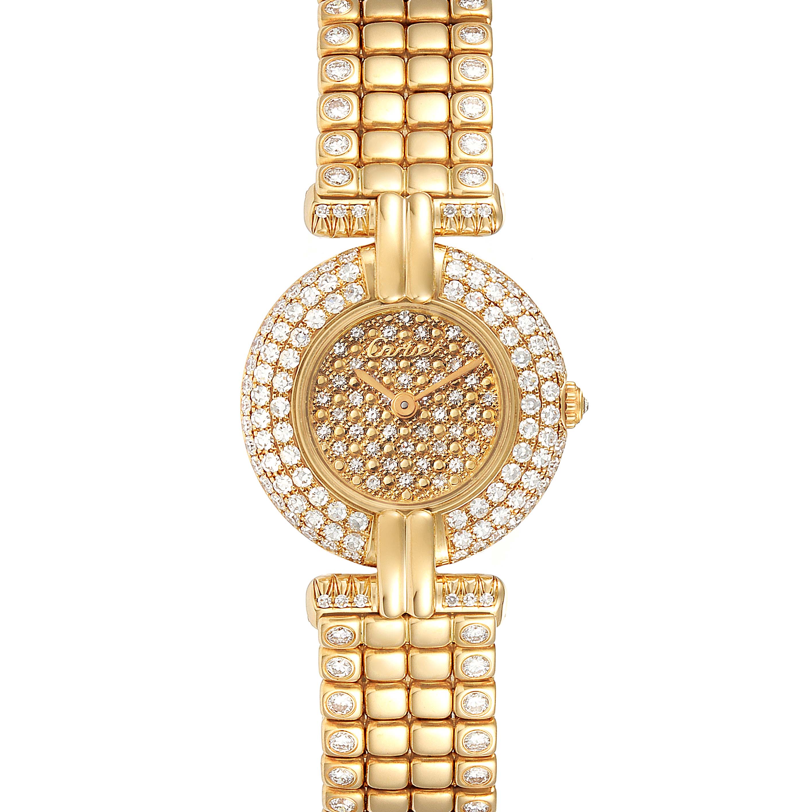 Cartier Colisee Yellow Gold Diamond Limited Edition Ladies Watch