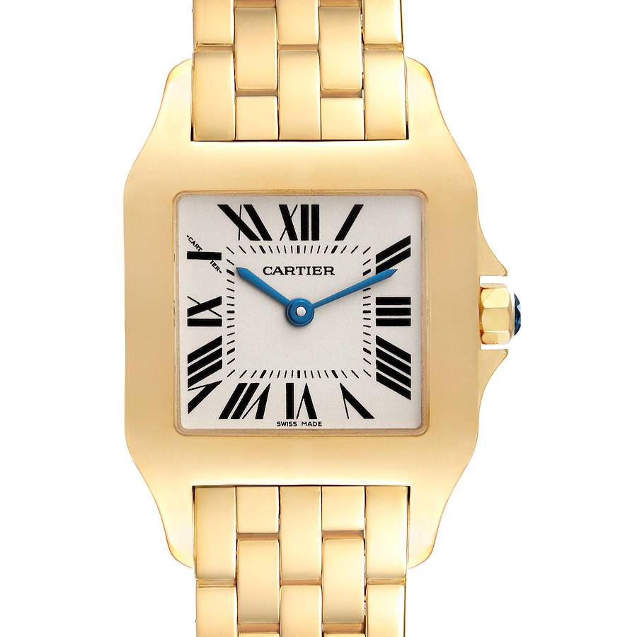 Cartier Santos Demoiselle Midsize Yellow Gold Ladies Watch W25062X9 SwissWatchExpo