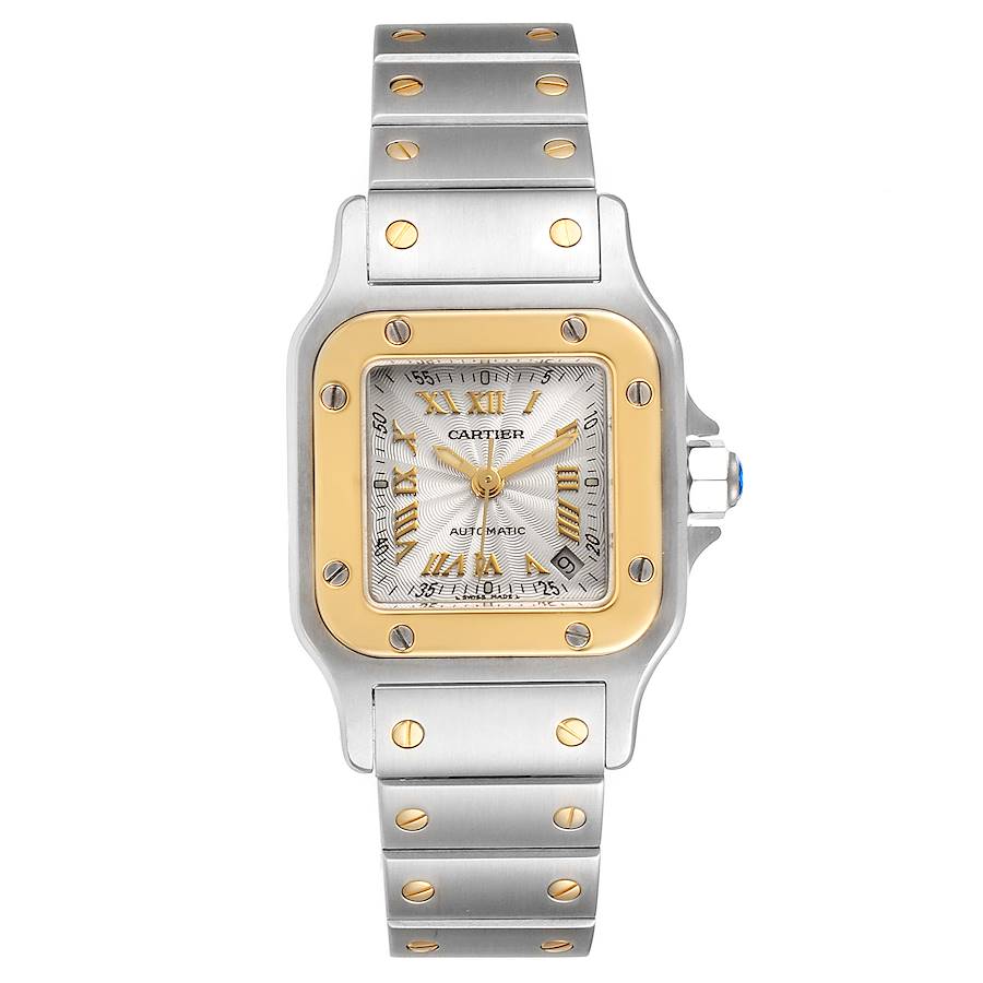 Cartier Santos Small Steel Yellow Gold Automatic Ladies Watch