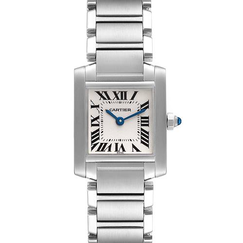 Photo of Cartier Tank Francaise Small Silver Dial Steel Ladies Watch W51008Q3 Papers
