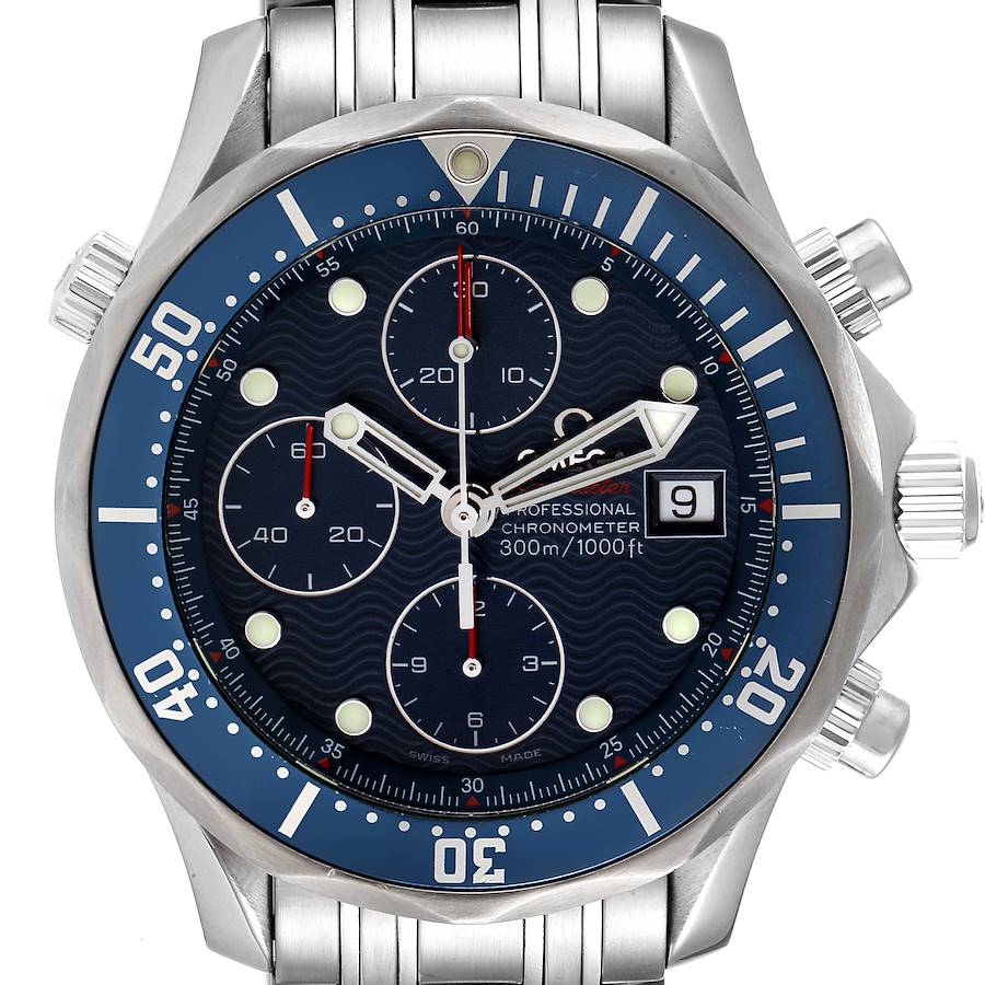 Omega Seamaster 300m Chronograph Automatic Watch 2225.80.00 Card SwissWatchExpo