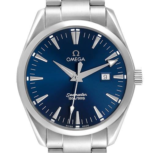 Photo of Omega Seamaster Aqua Terra Blue Dial Steel Mens Watch 2517.80.00 Box Card