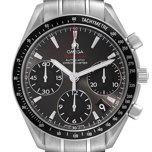 Photo of Omega Speedmaster Date Grey Dial Mens Watch 323.30.40.40.06.001 Box Card