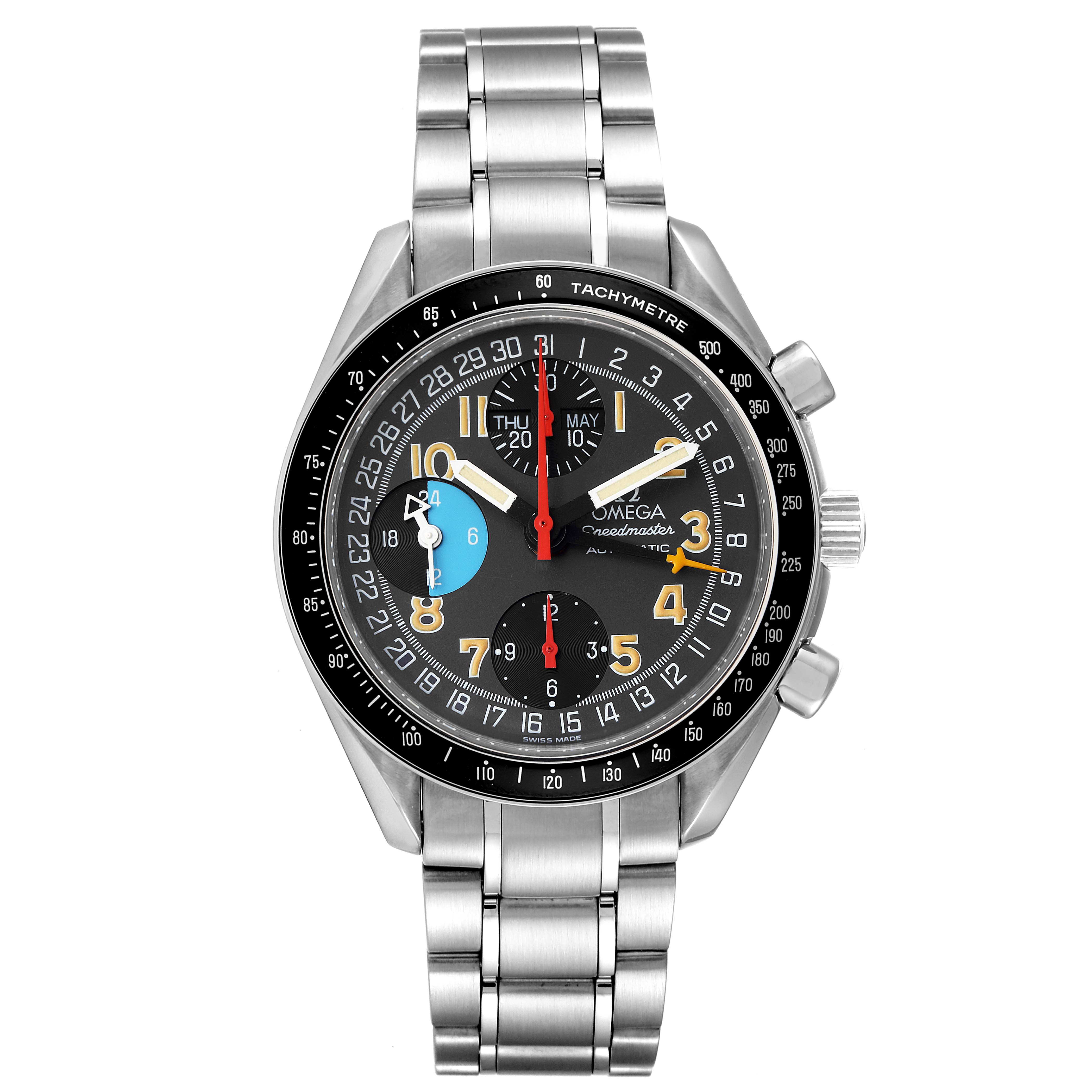 Omega Speedmaster Mark 40 Triple Calendar Steel Mens Watch 3520.53.00