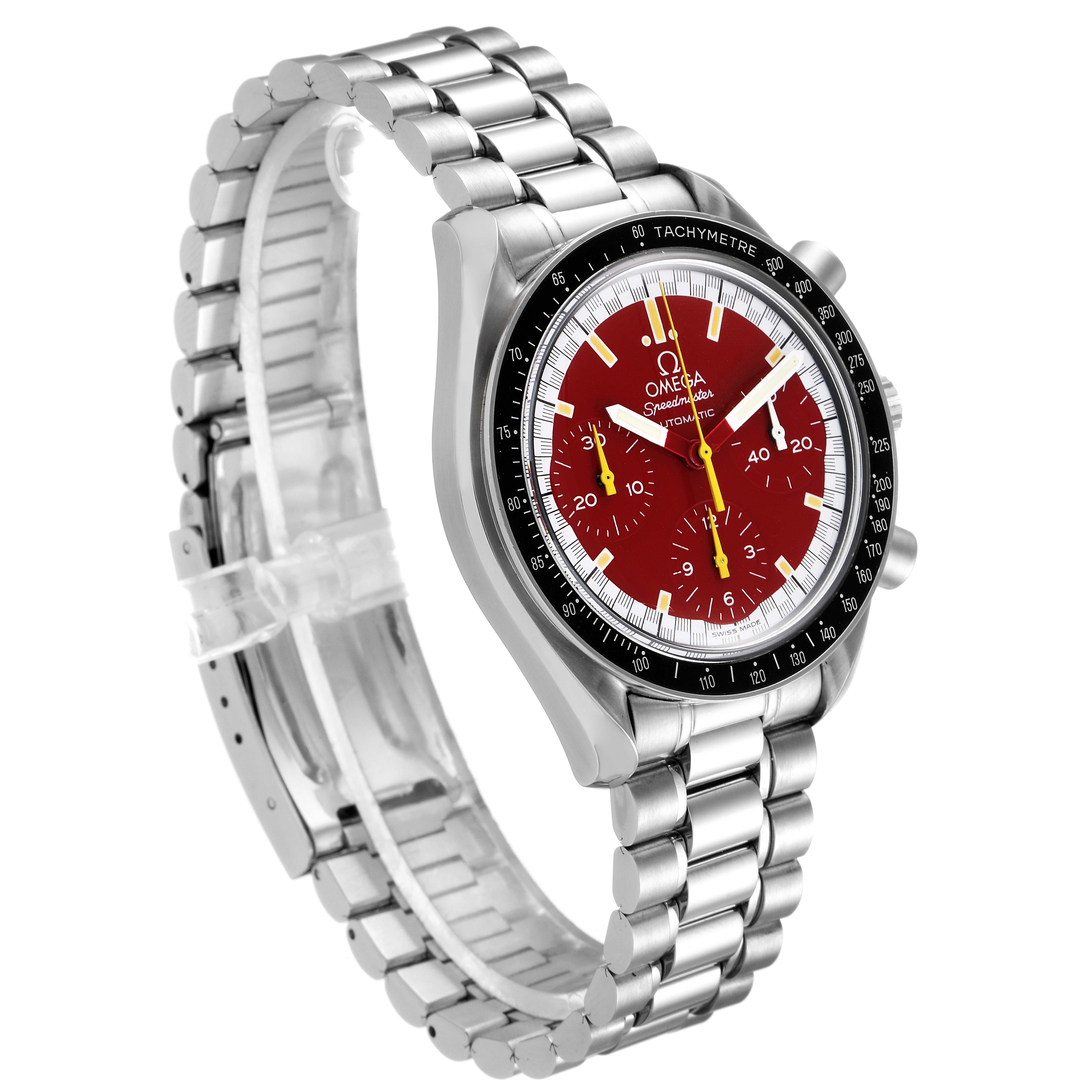 omega speedmaster schumacher red