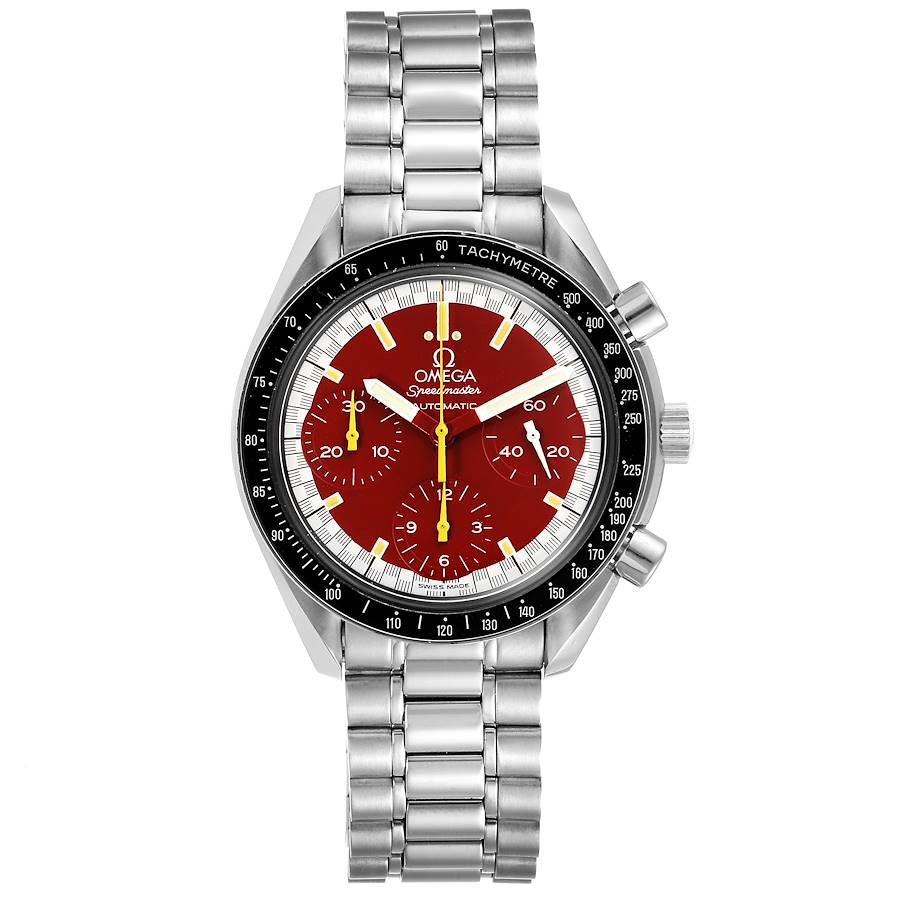 omega speedmaster schumacher red