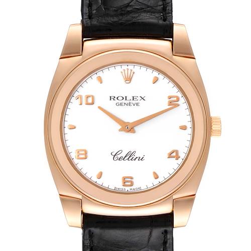 Photo of Rolex Cellini Cestello Rose Gold White Dial Ladies Watch 5320