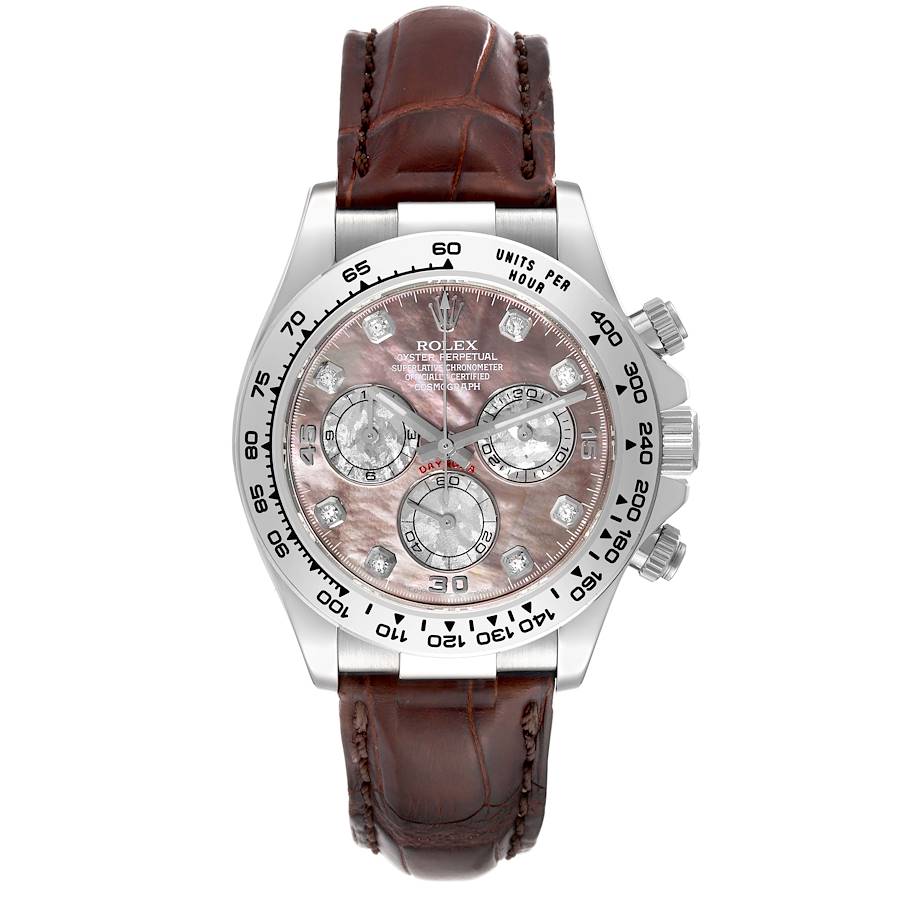 Rolex Daytona White Gold 116519LN | Stock 61337 | SwissWatchExpo