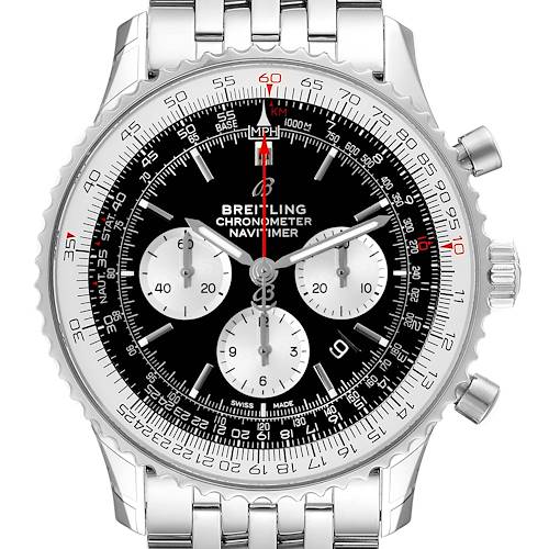 Photo of NOT FOR SALE Breitling Navitimer 01 46mm Black Dial Steel Mens Watch AB0127 Unworn PARTIAL PAYMENT