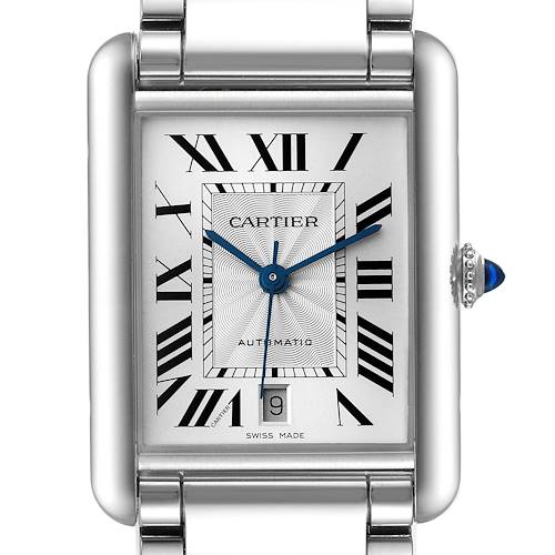 Photo of Cartier Tank Must XL Silver Dial Automatic Steel Mens Watch WSTA0053
