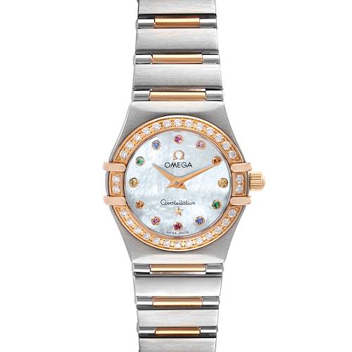 Photo of Omega Constellation Iris Steel Rose Gold Mother of Pearl Ladies Watch 1360.79.00