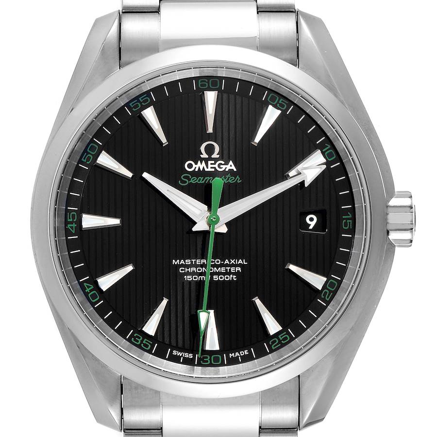 Omega Seamaster Aqua Terra Golf Green Hand Steel Mens Watch 231.10.42.21.01.004 SwissWatchExpo