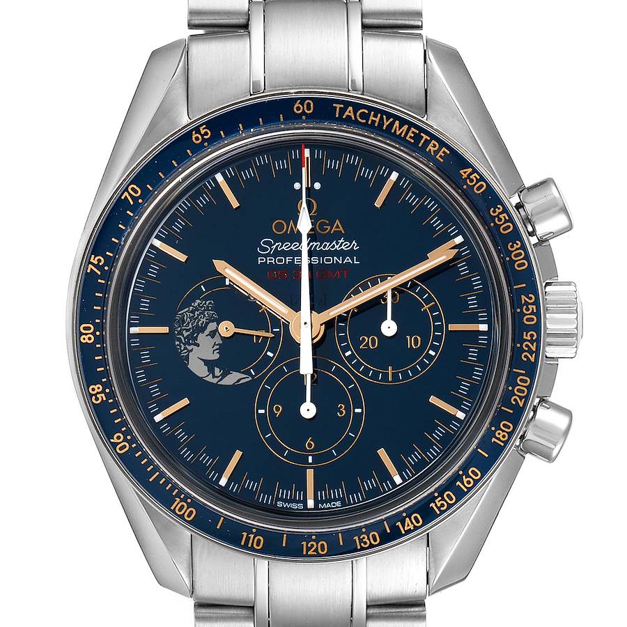 Omega Speedmaster Apollo 17 LE Blue Dial Moonwatch 311.30.42.30.03.001 SwissWatchExpo