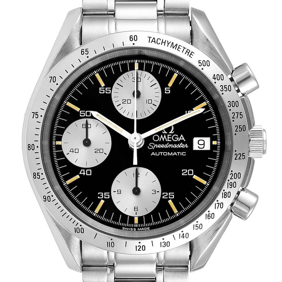 Omega Speedmaster Date Chronograph Steel Mens Watch 3511.50.00 SwissWatchExpo