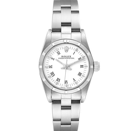 Photo of Rolex Oyster Perpetual White Dial Steel Ladies Watch 76030 Papers