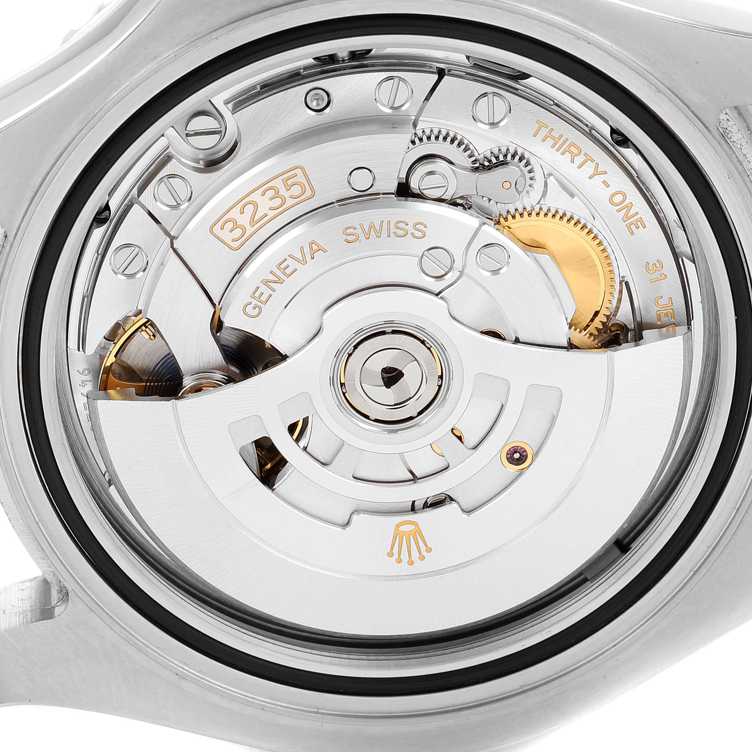 This image shows the back view of the Rolex Yacht-Master 126622 Men's Stainless Steel Grey Dial 126622 Men's Stainless Steel Grey Dial watch, focusing on its intricate movement and mechanisms.