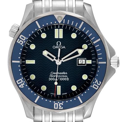 Photo of Omega Seamaster 41mm James Bond Blue Dial Steel Mens Watch 2541.80.00