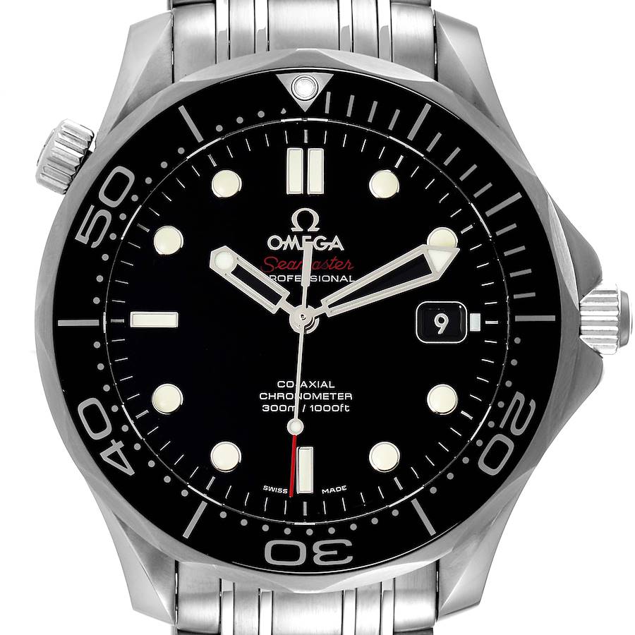 Omega Seamaster Co-Axial Black Dial Mens Watch 212.30.41.20.01.003 SwissWatchExpo