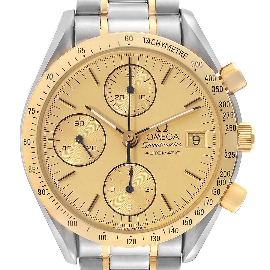 Omega Speedmaster Steel Yellow Gold Mens Watch 3311.10.00 SwissWatchExpo