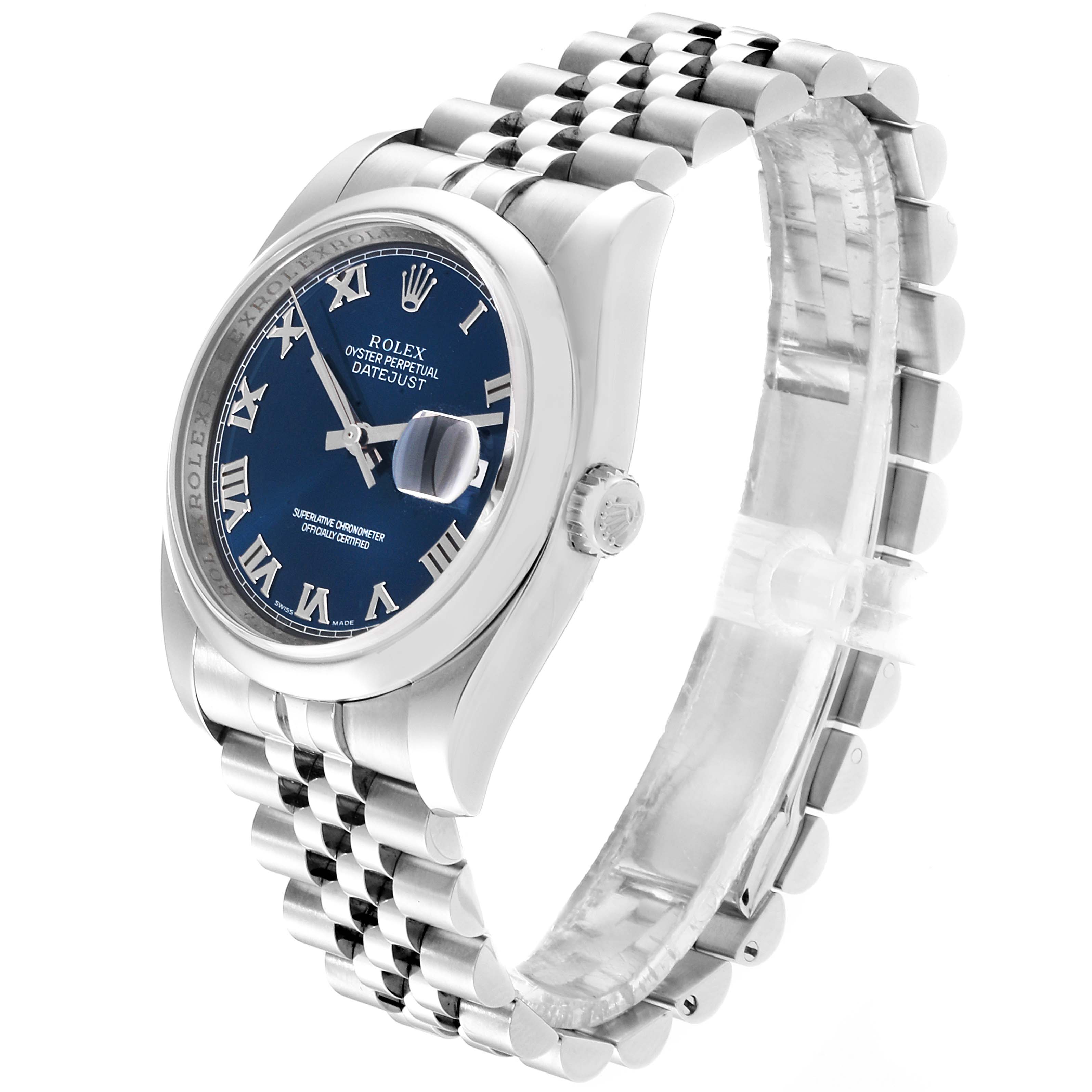 datejust blue roman dial