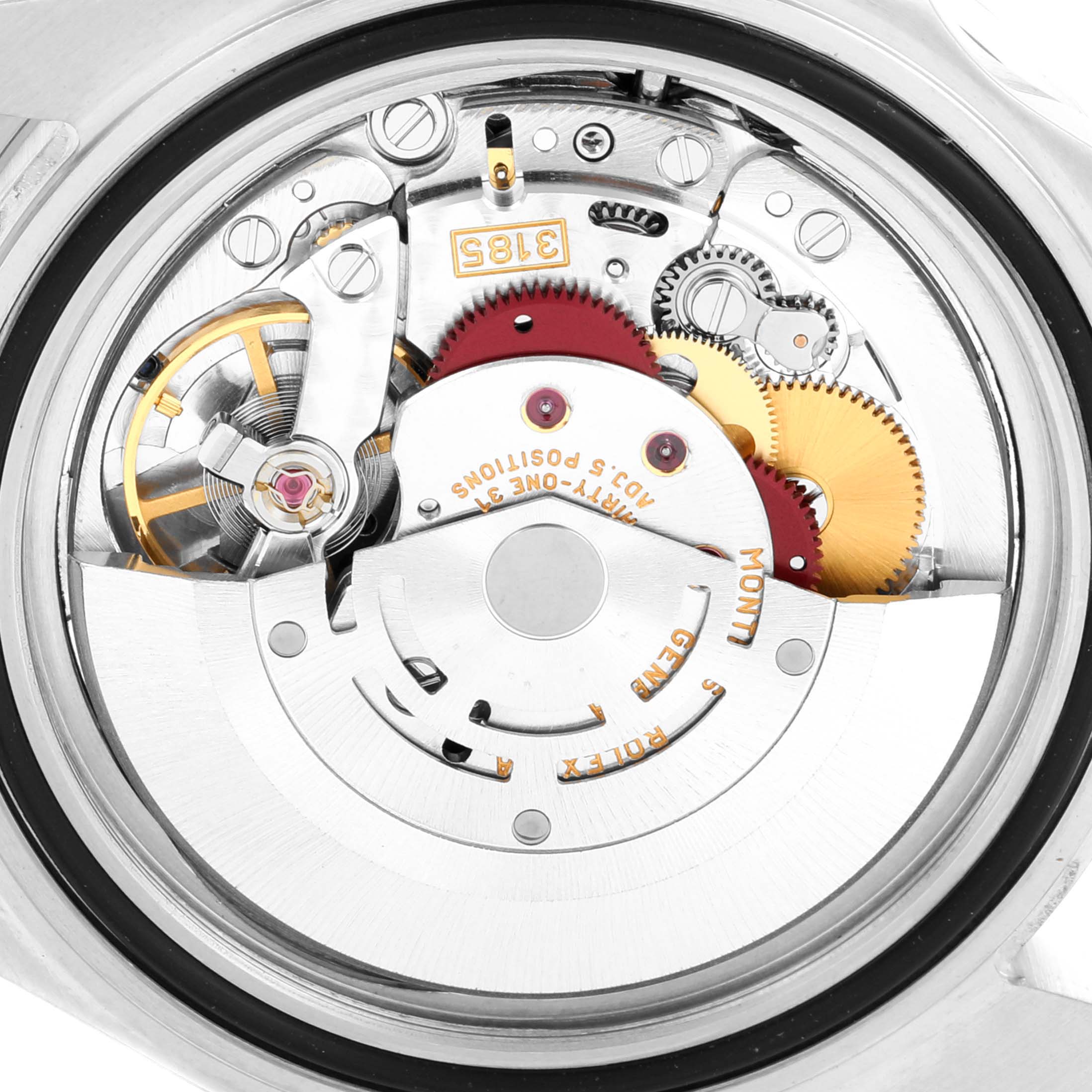 The image shows the internal mechanism and movement of a Rolex GMT-Master 16710 Men's Stainless Steel Black Dial 16710 Men's Stainless Steel Black Dial watch, viewed from the back.