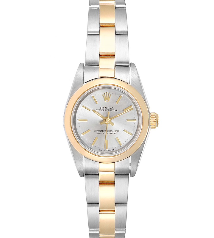 Rolex Oyster Perpetual Steel Yellow Gold Ladies Watch 76183 Box Papers SwissWatchExpo
